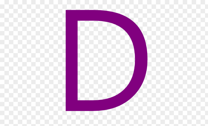 Letter D Purple Area Pattern PNG