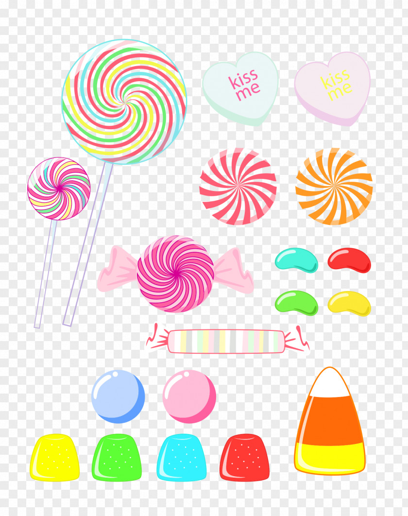 Lollipop Pattern Cotton Candy Cane PNG