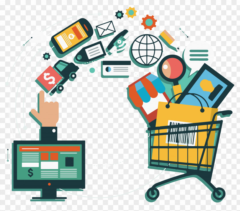 Online Shop E-commerce Omnichannel Shopping Sales Retail PNG