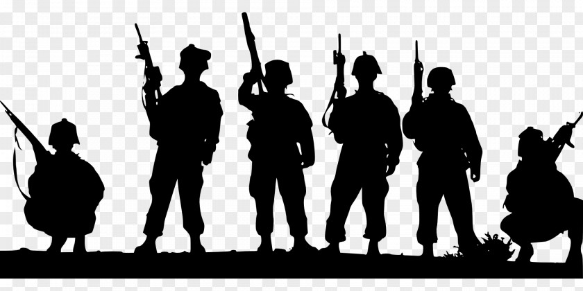 Soldier Military Silhouette Army PNG