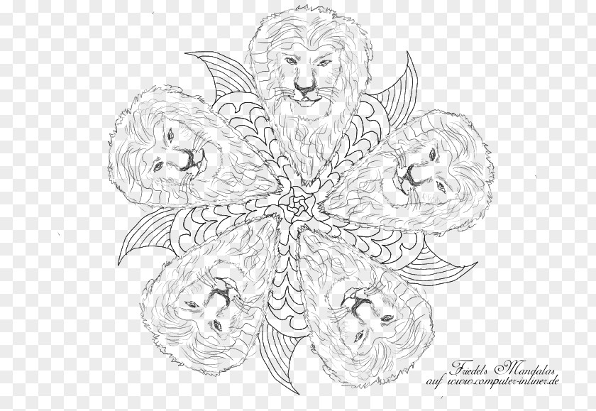 Wind Mandala Visual Arts Line Art White Sketch PNG