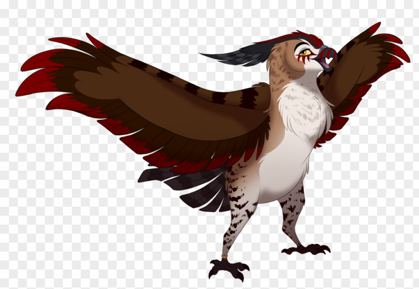 Feather Vulture Beak Character PNG
