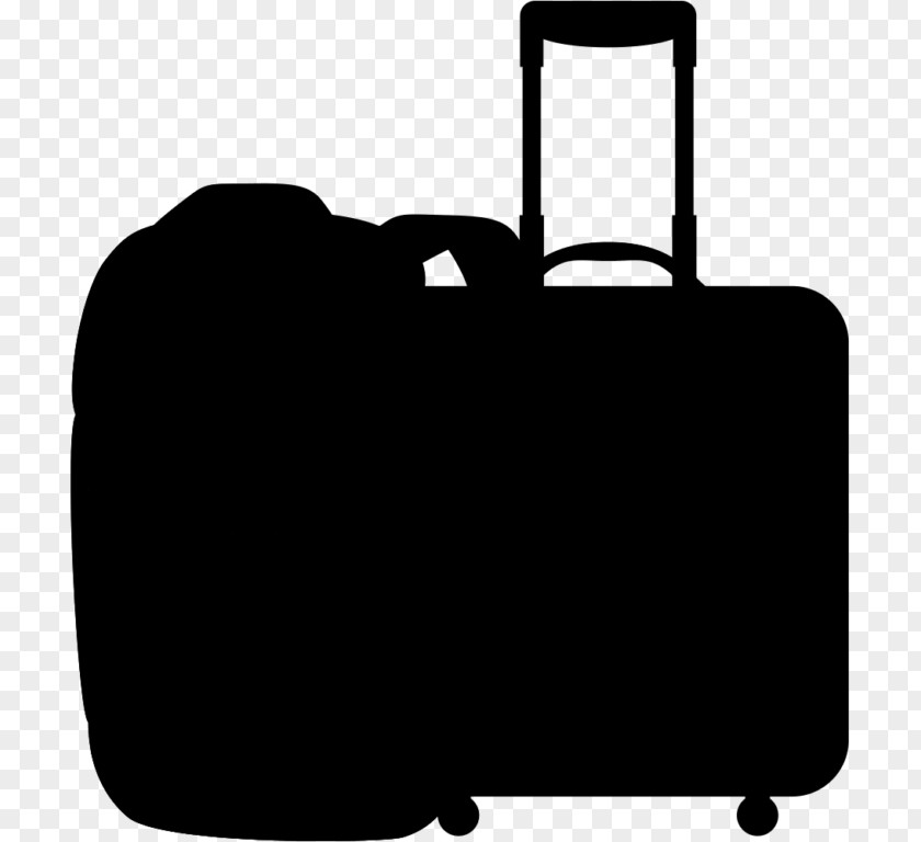 M Product Design Baggage Hand Luggage Black & White PNG