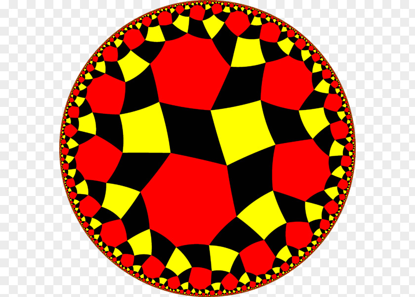 Plane Tessellation Hyperbolic Geometry Square Tiling Honeycomb PNG