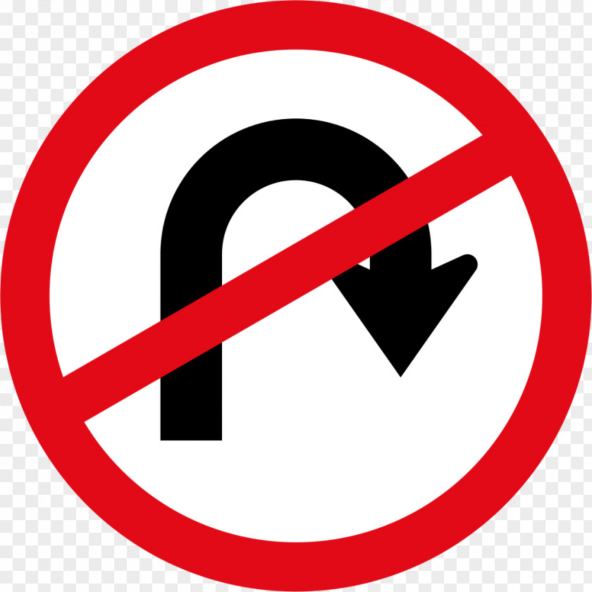 Road Sign South Africa Traffic U-turn Regulatory PNG