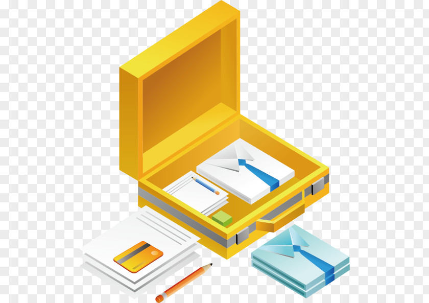 Vector Suitcase Household Goods Cartoon PNG