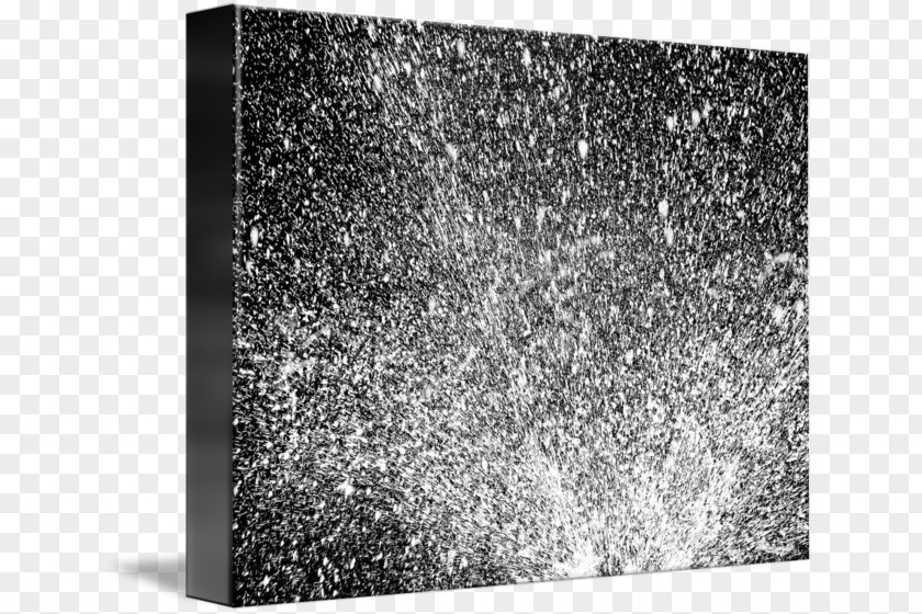 Water Explosion Granite White Rectangle Black M Pattern PNG