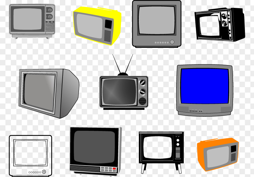 A Variety Of TV Television Show Illustration PNG