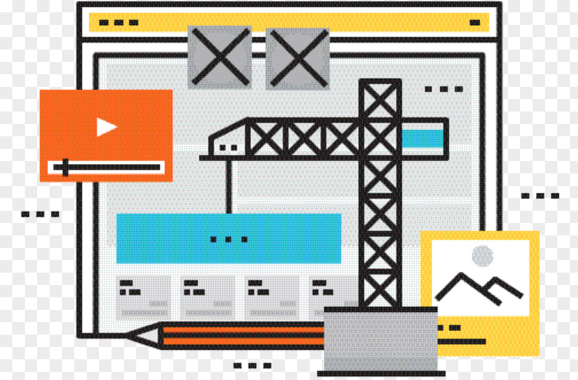 Architecture Diagram Digital Marketing Background PNG