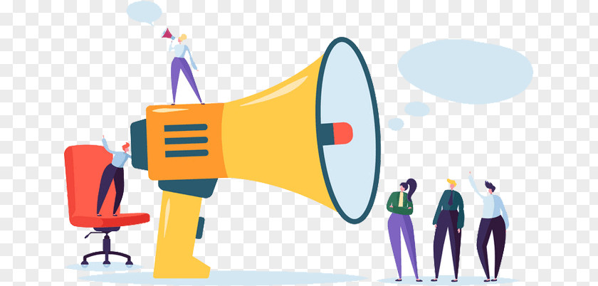 Megaphone Cartoon Loudspeaker Technology Animation PNG