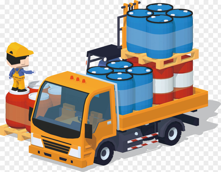 Moving Cars Cartoon Pickup Truck PNG