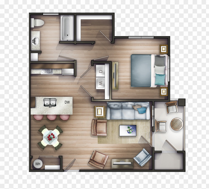 Apartment Whitefish Crossing Floor Plan House PNG