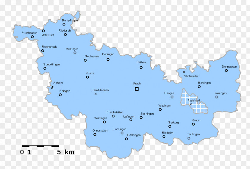 Map Oberamt Urach Bad Nominal PNG