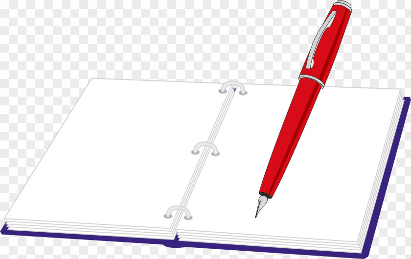 Red Pen Material Angle PNG