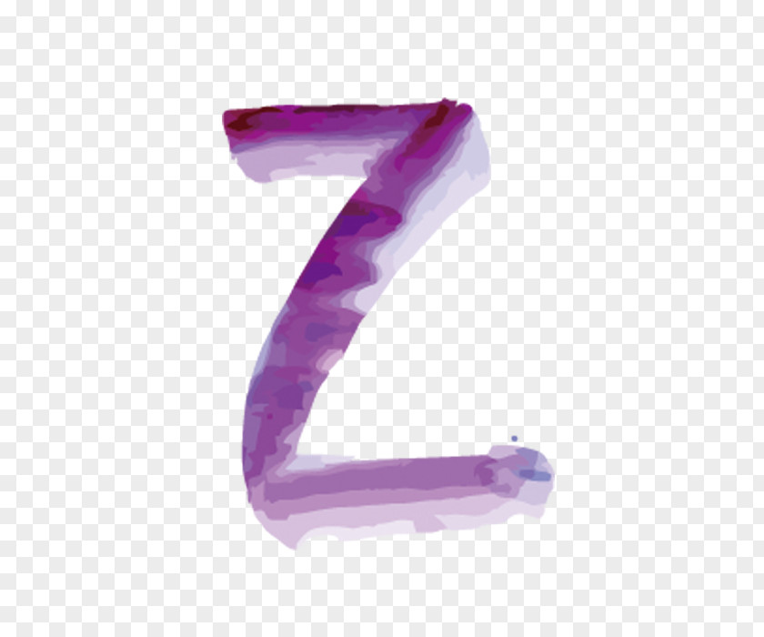 Watercolor Letters Z Letter English Alphabet PNG