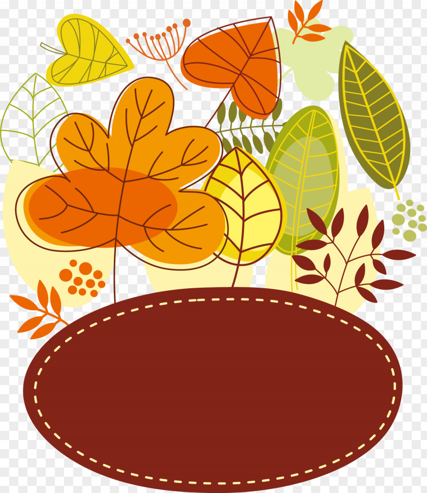 Beautiful Autumn Leaves Mid-Autumn Festival Thanksgiving PNG