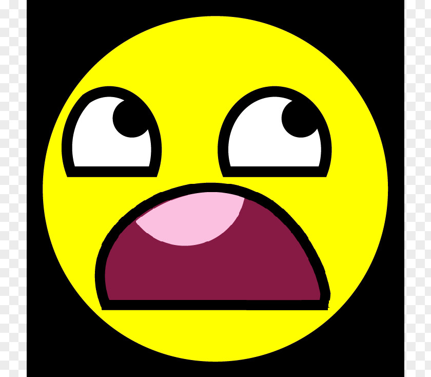 Cartoon Shocked Face Smiley Emoticon Clip Art PNG