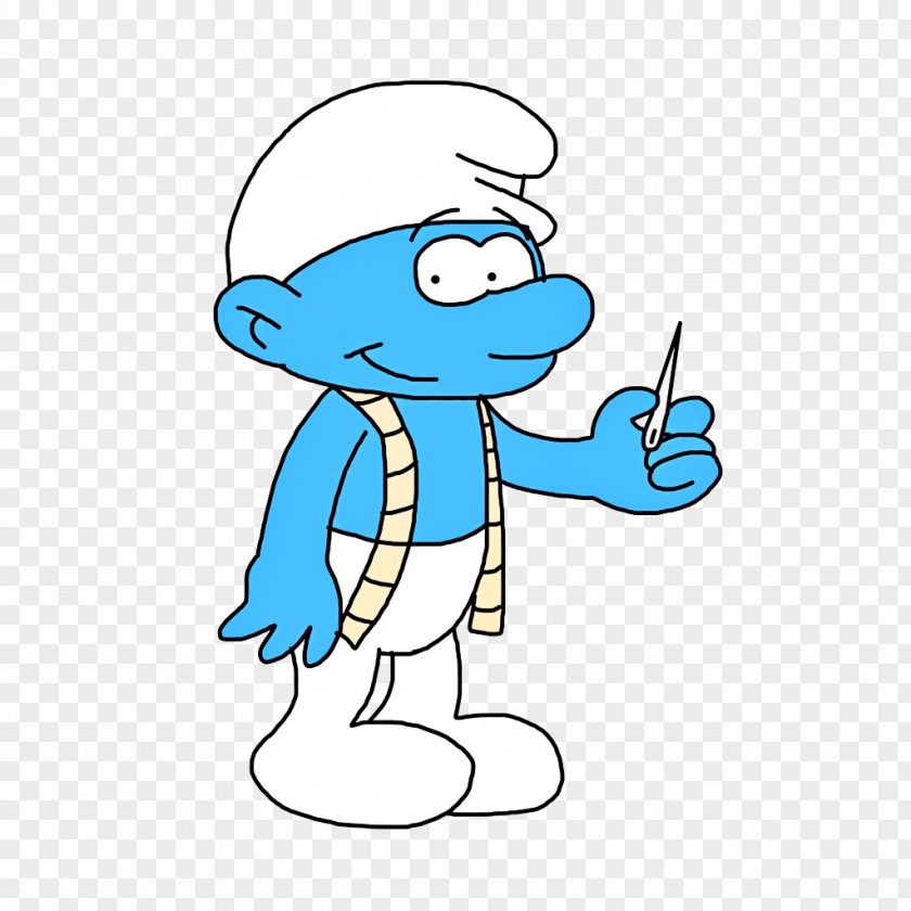 Drawing Smile Clumsy Smurf Cartoon PNG