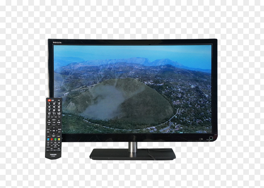 Earth Gold LCD Television Computer Monitors Set LED-backlit PNG