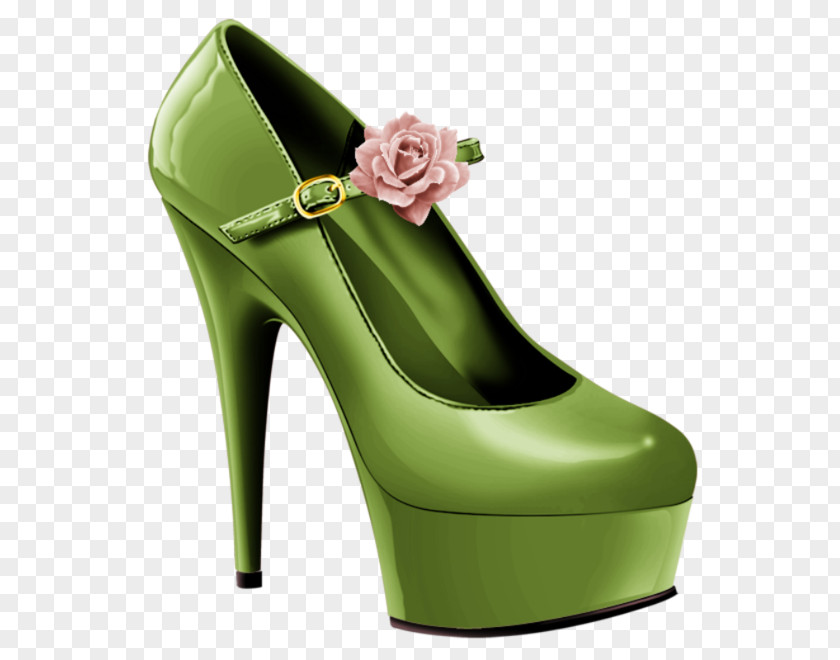 Green Lady High Heels High-heeled Footwear Shoe Designer Clip Art PNG