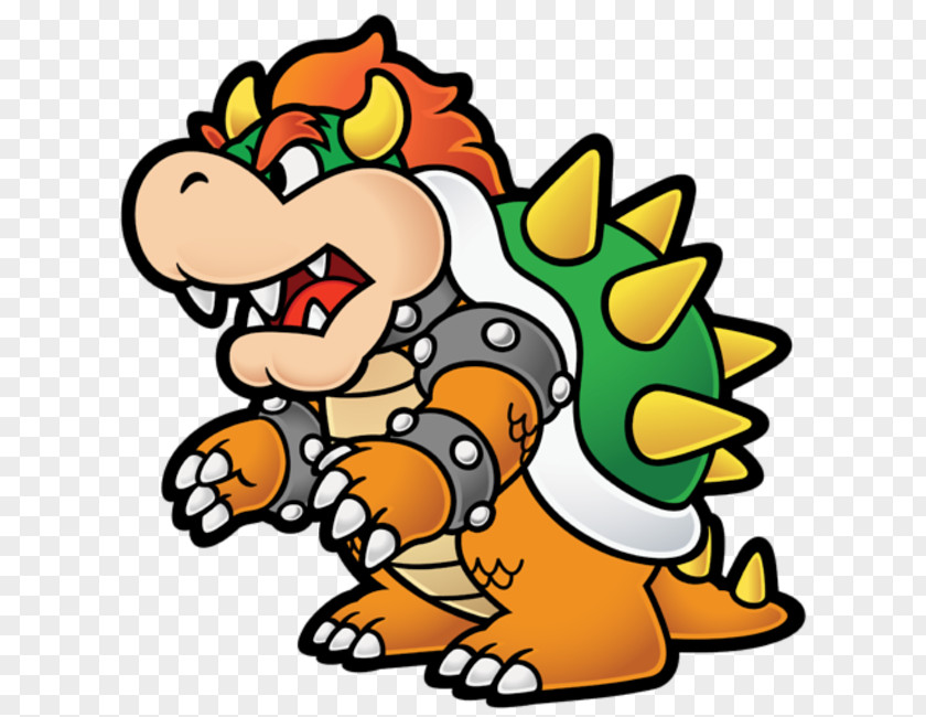 Mario Bros Super Bros. Bowser Paper PNG