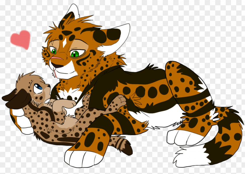 Taobao / Lynx Design Cheetah Leopard Cat Serval Drawing PNG