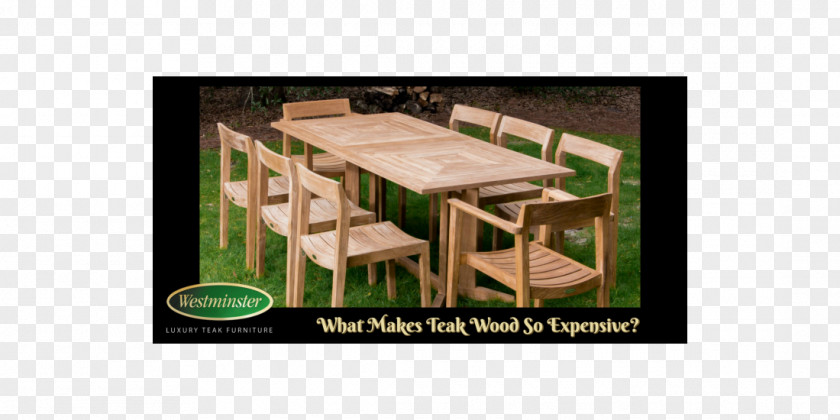 Teak Wood Table Solid Furniture PNG