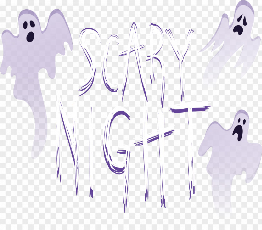 Ghost Horror Night Illustration PNG