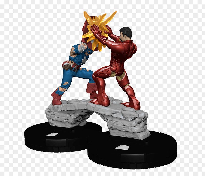 Total War Captain America HeroClix Iron Man Civil Marvel Comics PNG