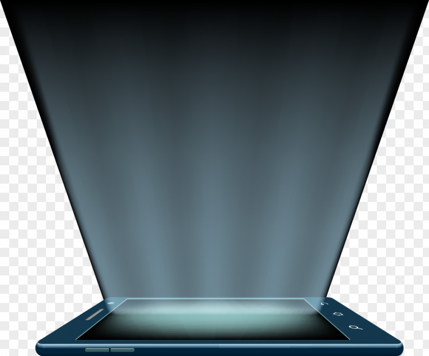 Vector Tablet And Light Computer File PNG