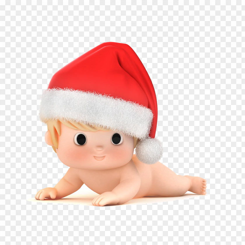 Cartoon Baby Christmas Hats PNG baby christmas hats clipart PNG