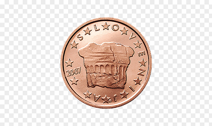 Coin Slovenian Euro Coins Prince's Stone PNG