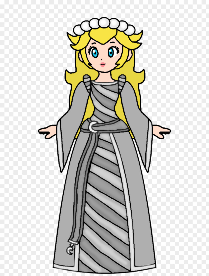 Peach Princess Mario Bros. Dress Rapunzel PNG