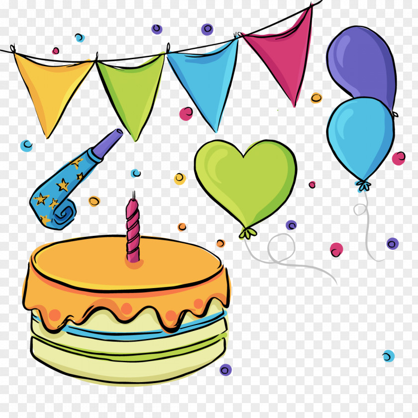 Vector Birthday Cake PNG