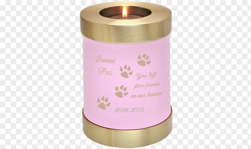 Candle Pink Cat Urn Tealight Candlestick PNG