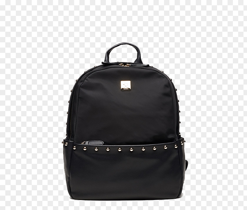 Daphne Black Backpack Handbag Leather Brand PNG