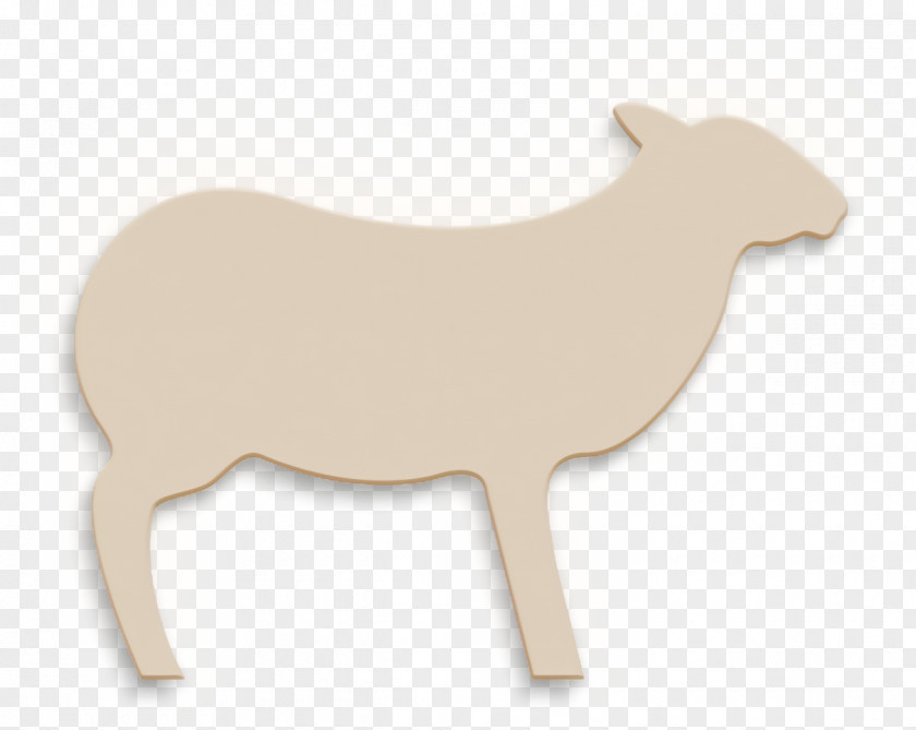 Farm Icon Sheep Looking Right Animal Silhouettes PNG