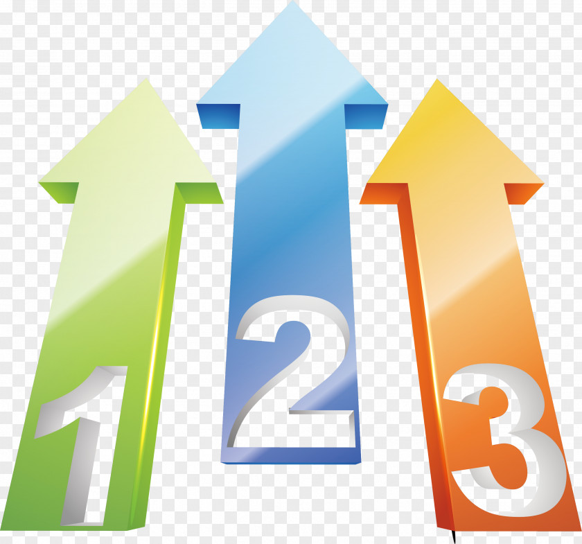 Numbers Up Arrow Euclidean Vector Three-dimensional Space Illustration PNG