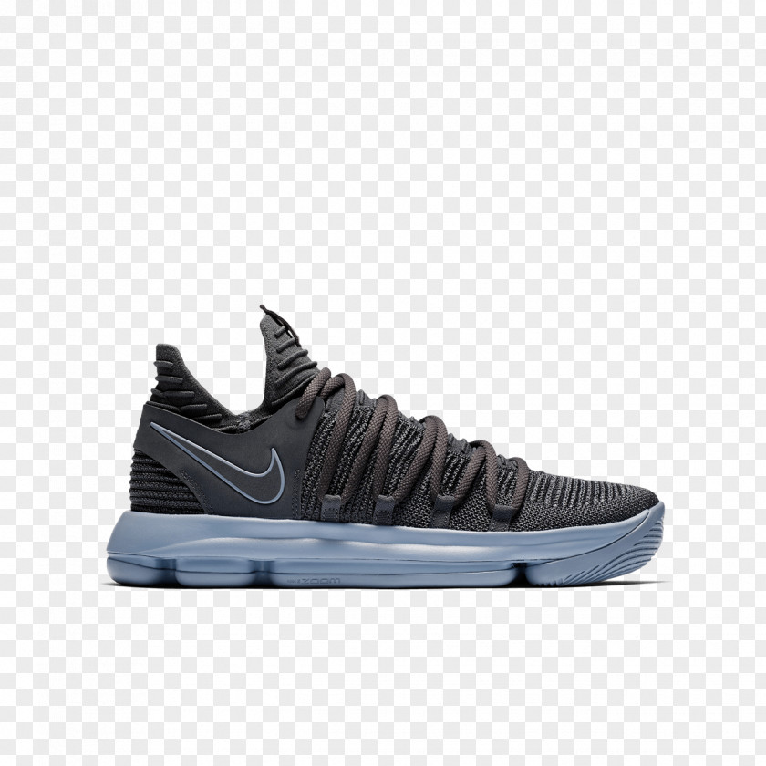 BlackNike Sports Shoes Nike Zoom Kd 10 KD Dark Grey KDX BHM Basketball Shoe PNG