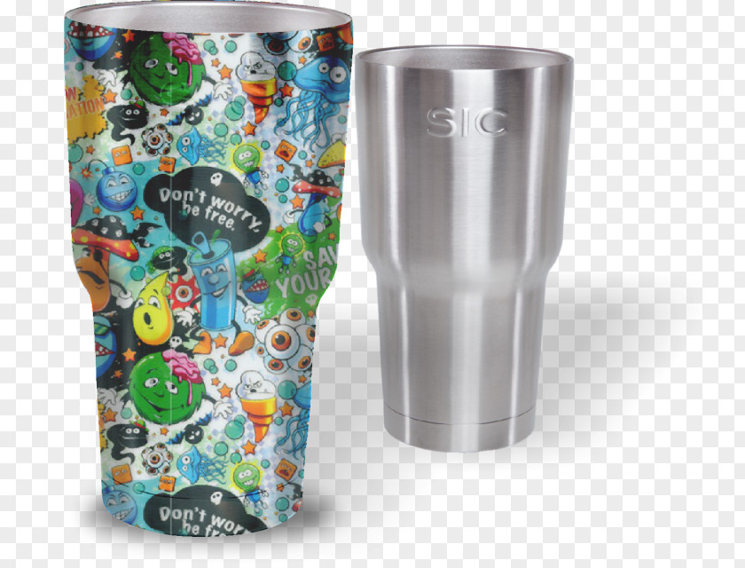 Chinese Pattern Glass Multi-scale Camouflage Cup PNG