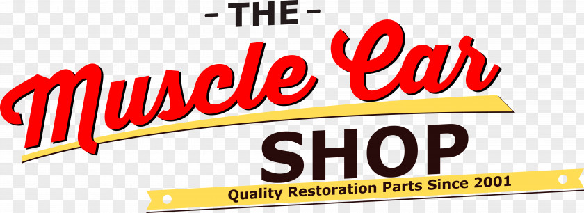Classic Auto Body Shop Logo Banner Brand Product Muscle Car PNG