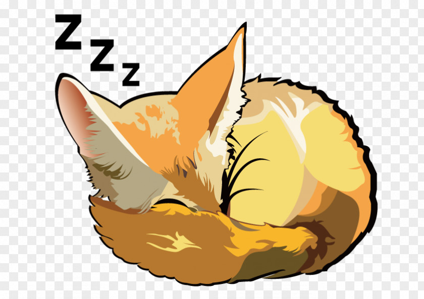 Desert Fox Whiskers Tabby Cat Dog Illustration PNG
