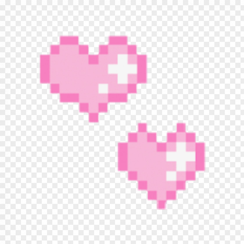 Pastel Pink Heart Tumblr Pixel Art Image GIF Cuteness PNG