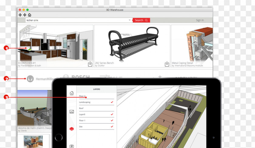 Pull Flag SketchUp 3D Modeling Diagram Rendering PNG