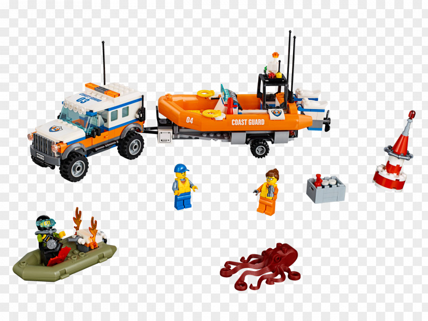 Toy LEGO 60165 City 4 X Response Unit Lego Minifigure 60167 Coast Guard Head Quarters PNG