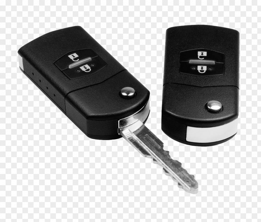 Black Car Keys Transponder Key Lock Remote Control PNG