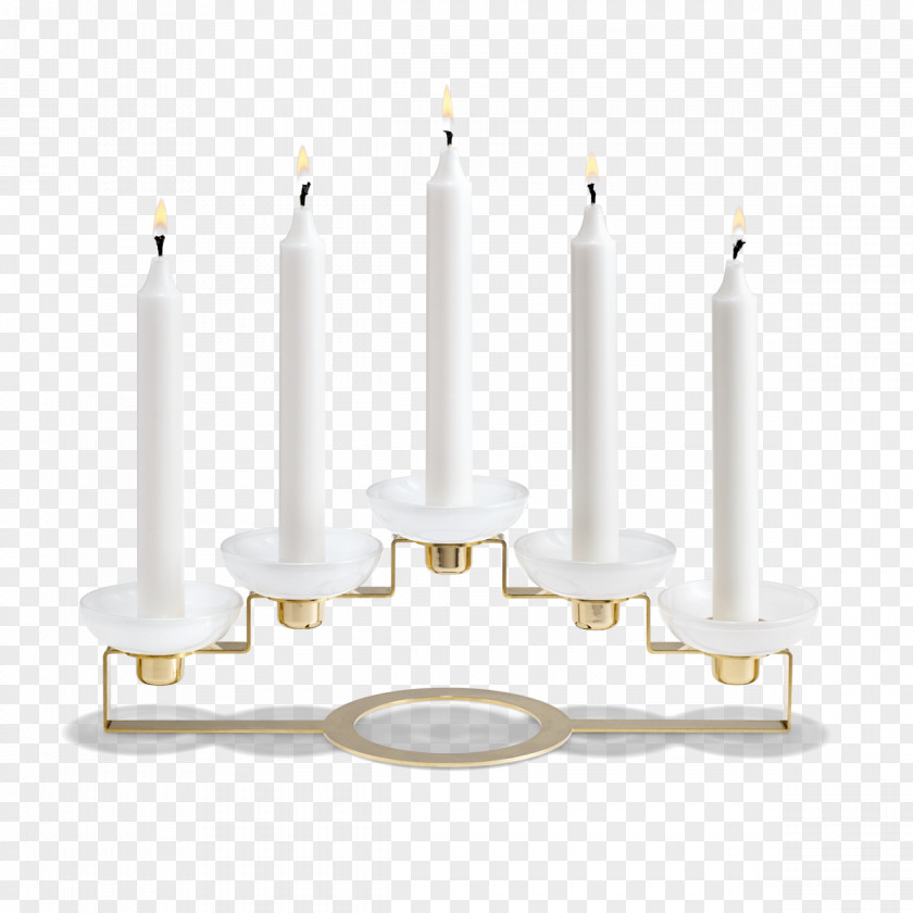 Brass Holmegaard Candlestick Candelabra Table PNG