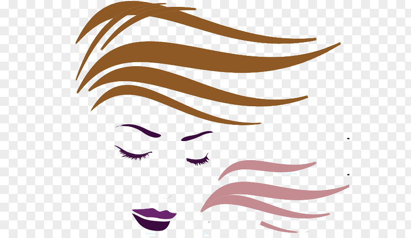 Eye Liner Eyelash Extensions Lips Cartoon PNG