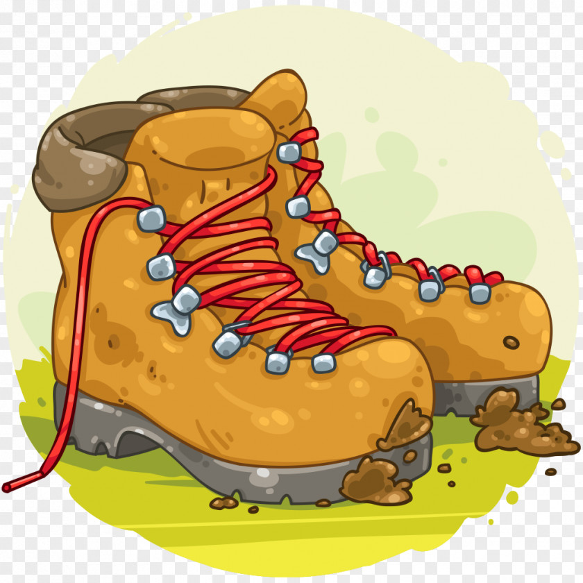 Forest Road Hiking Boot Shoe Clip Art PNG