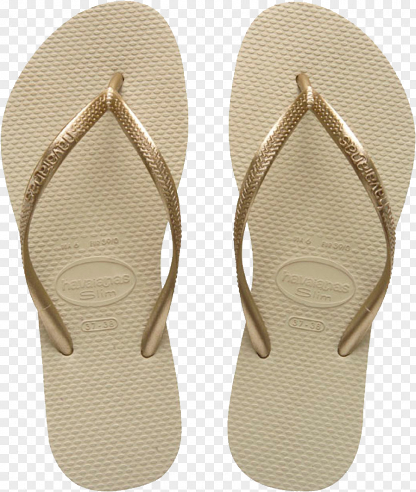 Gold Flip-flops Havaianas Slim Sandal PNG